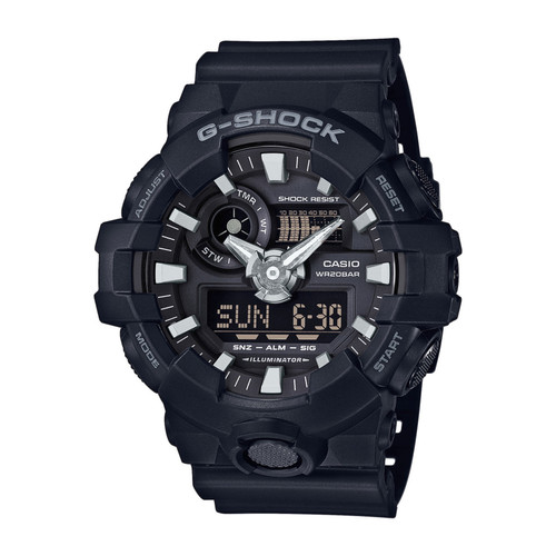 Montre Homme Casio G-Shock GA-700-1BER - Bracelet Résine Noir