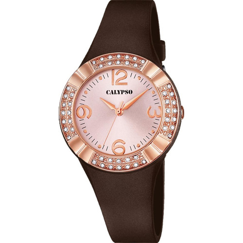 Calypso - Montre Femme CALYPSO 3 AIGUILLES K5659-3  - Montre Femme Marron