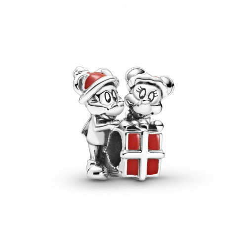 Pandora - Charm Cadeau de Mickey & Minnie Disney x Pandora - Bijoux Dores