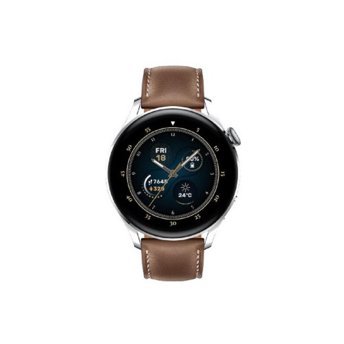 Huawei - Watch 3 Classic - Bracelet en Cuir - Marron - Montres Homme