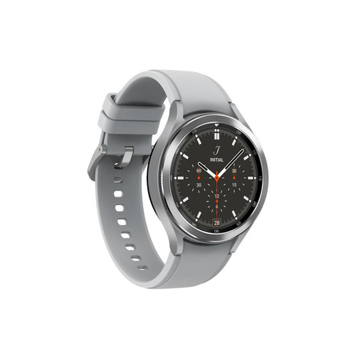 Samsung - Galaxy Watch4 Classic - 46 mm - Bluetooth - Argent - Montres Homme