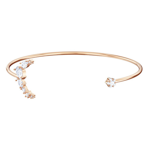 Bracelet Swarovski - Bracelet Doré Rose Lune Cristal Femme