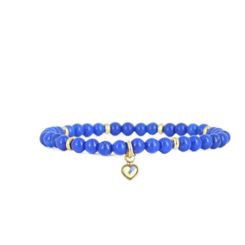 Bracelet Les Interchangeables A59898   - Perle Coeur Bleu  Femme