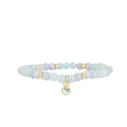 Bracelet Les Interchangeables A59899   - Perle Coeur Bleu Ciel Femme