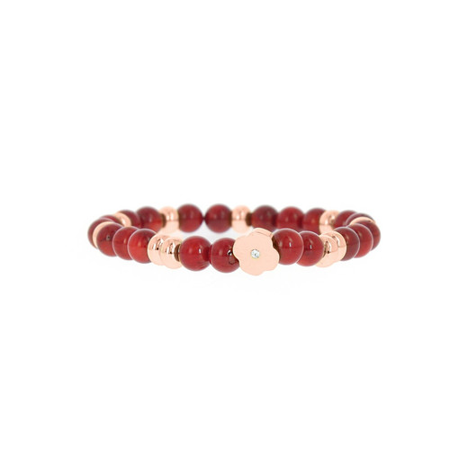 Bracelet Les Interchangeables A58819   - Perle Forme Fleur Rouge Femme