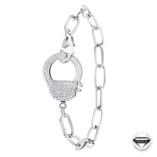 So Charm Bijoux - Bracelet menotte en acier inoxydable par SoCharm - Bracelet Acier Femme