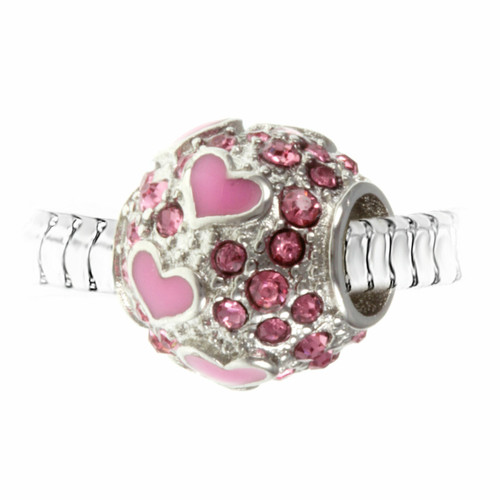 So Charm Bijoux - Charm perle orné de cristaux de Bohème par SC Crystal - Bijoux Mode