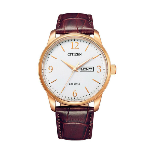 Montre Homme Citizen Classic Elegant BM8553-16A - Bracelet Cuir Marron