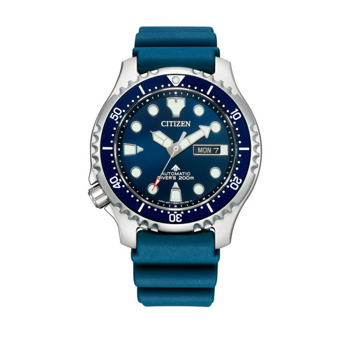 Montre Homme Citizen Promaster Marine Automatique NY0141-10L - Bracelet Silicone Bleu