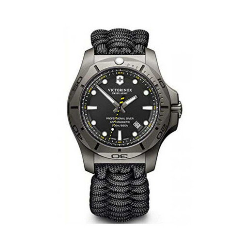 Montre Victorinox  241812 - I.N.O.X. Professional Diver Titanium, boîtier gris titane, bracelet gris paracorde Homme