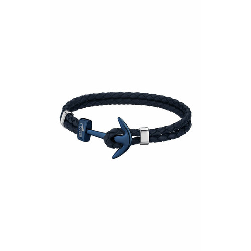 Bracelet Lotus Style LS1832-2-A - Bracelet Urban Man Double Tressés Bleu Ancre Bleu Homme