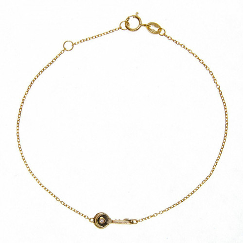 Bracelet Vertigo OPEN ME-OR JAUNE - Bracelet Acier Diamant Jaune Femme