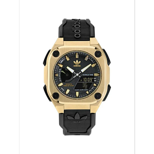 Adidas Watches - Montre Mixte Adidas Watches Fashion AOFH23501 - Bracelet Résine Noir - Adidas originals montres
