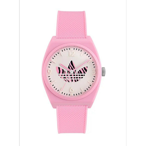 Adidas Watches - Montre Mixte Adidas Watches Street AOST23553 - Bracelet Résine Rose - Montre en Plastique Femme