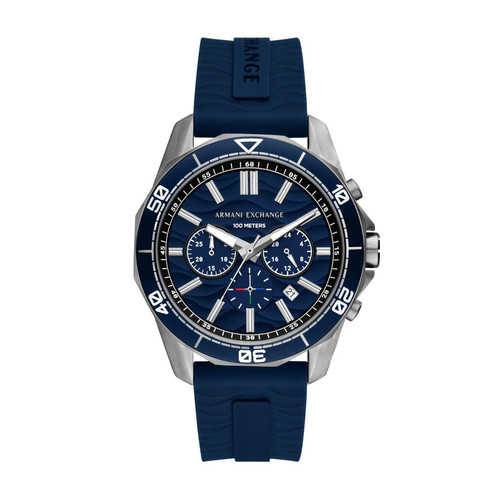 Montre Homme Armani Exchange  - AX1960 Bracelet Silicone Bleu