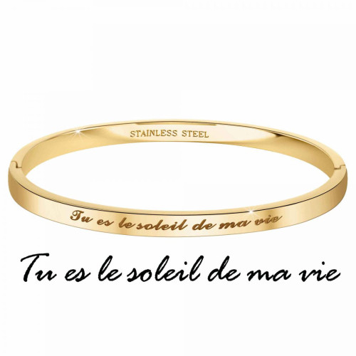 Athème - Bracelet Femme Athème B2541-15-DORE  - Bijoux Acier Femme
