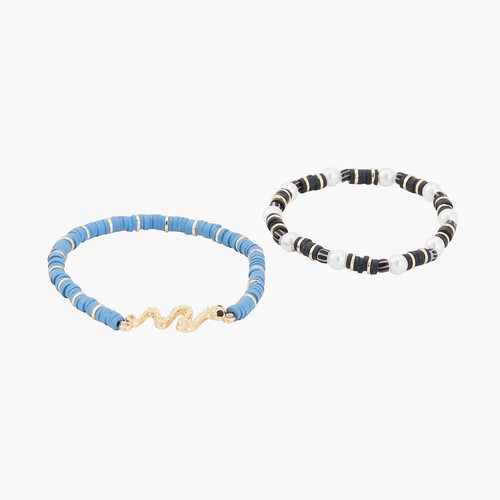 Bracelet Femme Balaboosté Avec Serpent Et Différentes Perles - 3502456531741 Métal Multicolore