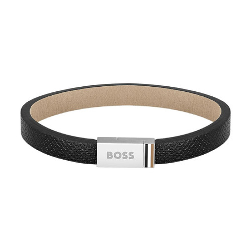 Boss - Bracelet Homme Boss Bijoux Jace 1580336M - Bracelet Cuir Noir