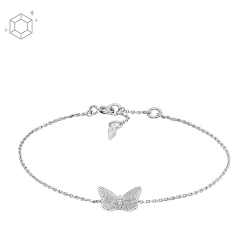 Bracelet Femme Fossil Bijoux Butterflies - JFS00620040 Acier Argent