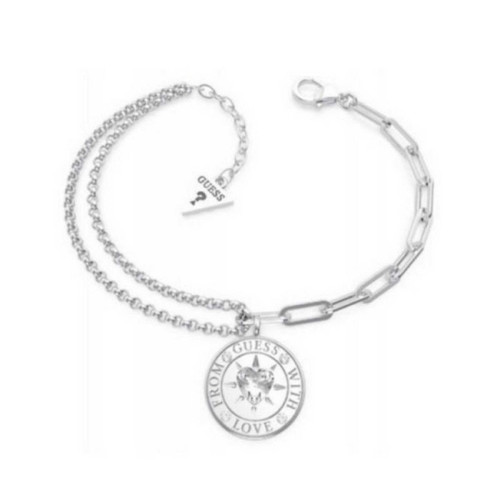 Guess Bijoux - FROM GUESS WITH LOVE Guess Bijoux - Pendentif et collier guess argent