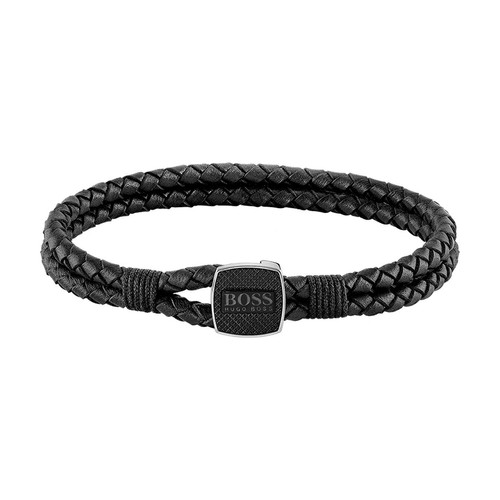 Boss - Bracelet Homme Boss 1580047 - Bracelet Cuir Noir