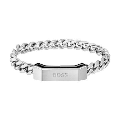 Boss - Bracelet Boss Homme en Acier Argenté - Montre & Bijoux Homme - Cadeau de Fête des Pères