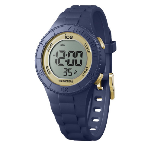 Montre Femme Ice-Watch ICE digit - Dark blue gold - Small - 021618