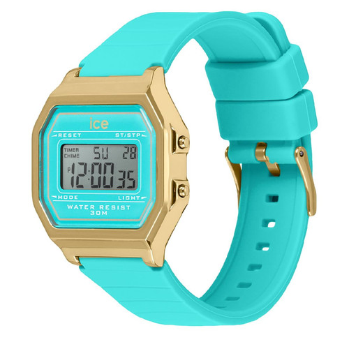 Montre Femme Ice-Watch ICE digit retro - Blue curacao - Small - 022055