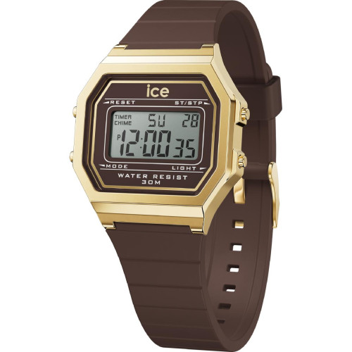 Montre Femme Ice-Watch ICE digit retro - Brown cappuccino - Small - 022065
