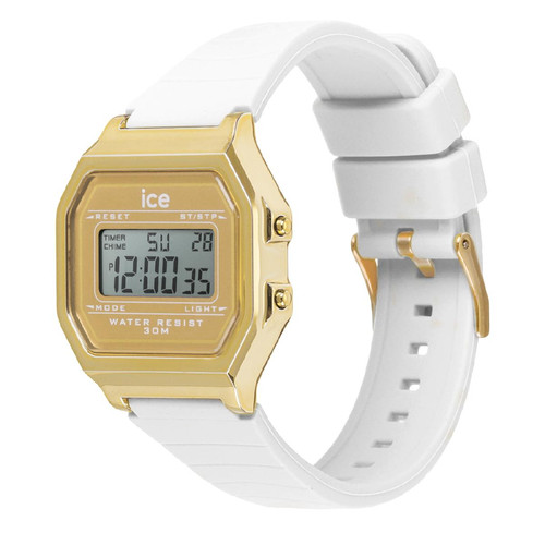 Montre Femme Ice-Watch ICE digit retro - White gold - Small - 022049