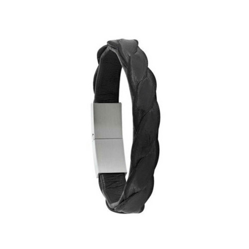 Jourdan - Bracelet Homme Jourdan JH150019B - Bracelet Cuir Noir