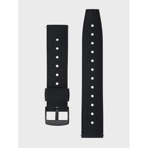 Bracelet silicone noir pour montre