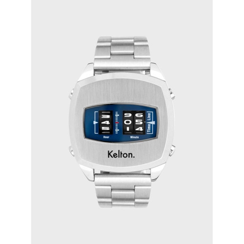 Montre Homme Kelton Millenium KELMILLENIUMBLEU-9121212-150-150 - Bracelet Inoxydable Argent