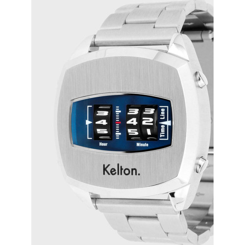 Montre Homme Kelton Millenium KELMILLENIUMBLEU-9121212-150-150 - Bracelet Inoxydable Argent