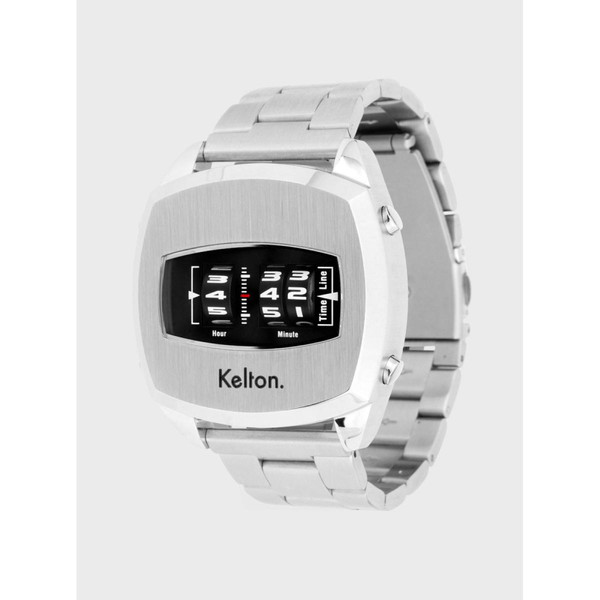 Montre Mixte Kelton Millenium KELMILLENIUMNOIR-9121222-151-151 - Bracelet Acier Inoxydable Argent