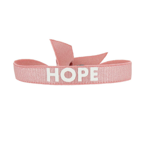 Bracelet Femme Les Interchangeables  - A85900 Bracelet Message Hope Rose et Blanc