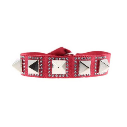 Bracelet Femme Les Interchangeables  - Bracelet Pyramide 8 Rouge