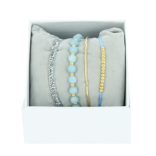 Bracelet Femme Les Interchangeables  - A85341 Strass Box Jonc Fil