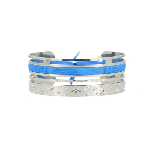 Les Interchangeables - bracelet manchette Les Interchangeables A59088 - Bijoux Bleu