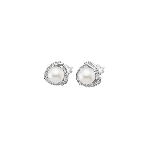 Boucles d'oreilles Lotus Silver LP1928-4/1 - perles Argent