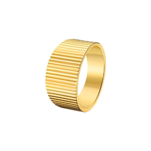 bague femme Lotus Style Bijoux Steel Rings LS2310-3-21 Acier doré