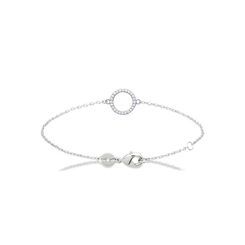 Maison de la Bijouterie - Bracelet femme argent rhodié - VWZ543ZV - Bracelet Blanc