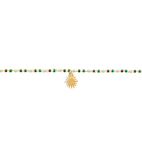 Maison de la Bijouterie - Chaine femme plaqué or perle miyuki - UYZW56Y5 - Bijoux Verts