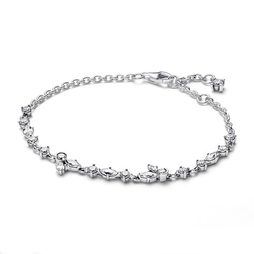 Pandora - Bracelet Chaîne Herbier Scintillant - Bracelet Argenté pour Femme