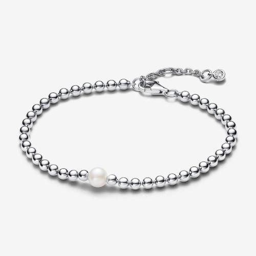 Pandora - Bracelet Pandora Timeless en argent sterling perlé  - Bracelet pandora femme