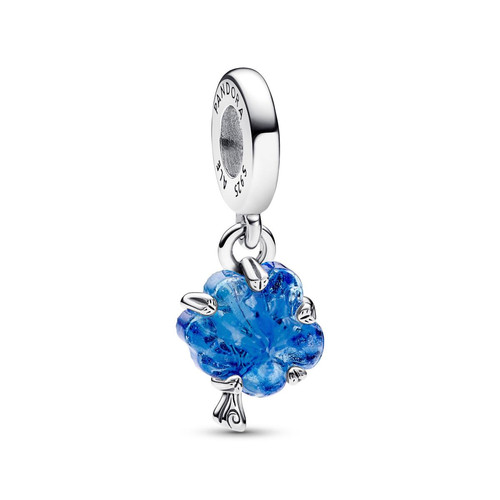 Pandora - Charm Pendant Arbre de Vie Murano Bleu - Bijoux en argent femme