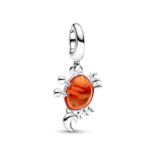Pandora - Charm Pendant Disney La Petite Sirène Sébastien le Crabe - Bijoux Oranges