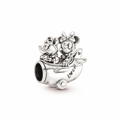 Pandora - Charm Disney x Pandora Mickey et Minnie avion scintillant - Bijoux Mode