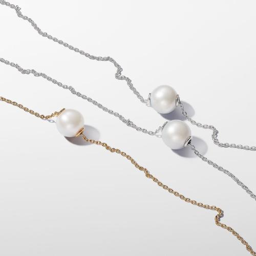 Collier femme argent avec perle et zircon Pandora