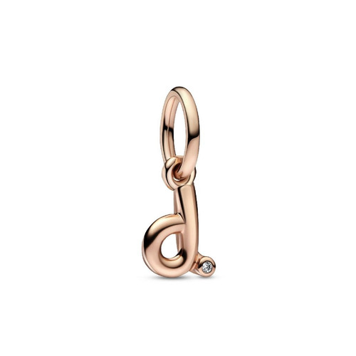 Pandora - Charm Pendant Alphabet Lettre d Manuscrite - Bijoux pas cher femme